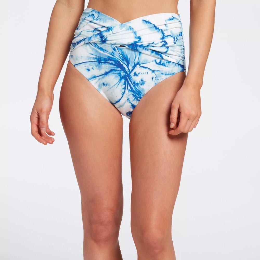 NWT CALIA Women's High Rise Twist Front Bikini Bottom
